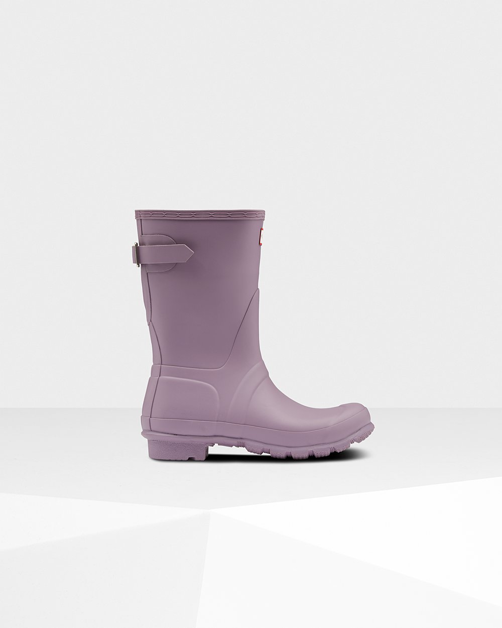 Womens Hunter Short Rain Boots Purple - Original Back Adjustable - 1407328-RL